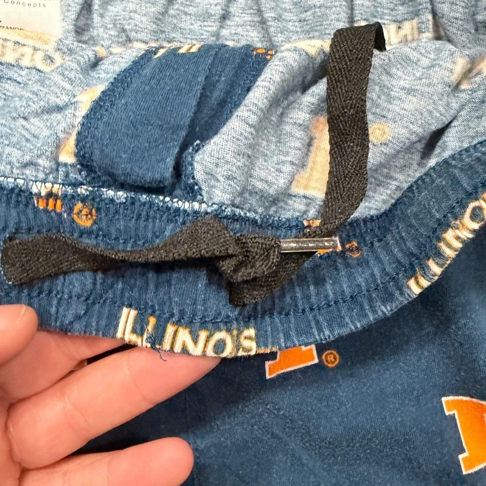 Sideline Apparel University of Illinois Fighting Illini Pajama Pants Mens Large